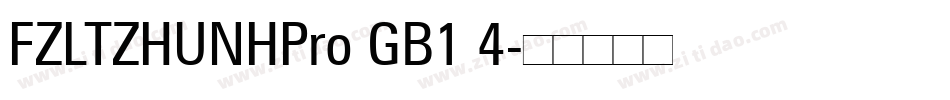 FZLTZHUNHPro GB1 4字体转换
